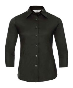 Russell Collection Ladies 3/4 Sleeve Shirt