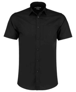 Kustom Kit Short Sleeve Tailored Poplin Shirt