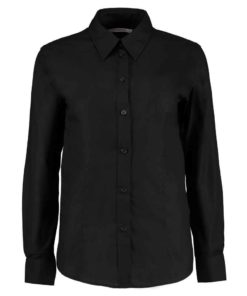 Kustom Kit Ladies Long Sleeve Tailored Workwear Oxford Shirt
