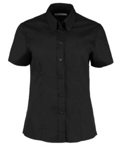 Kustom Kit Ladies Premium Short Sleeve Tailored Oxford Shirt