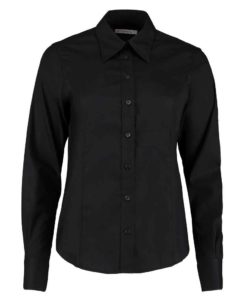 Kustom Kit Ladies Premium Long Sleeve Tailored Oxford Shirt