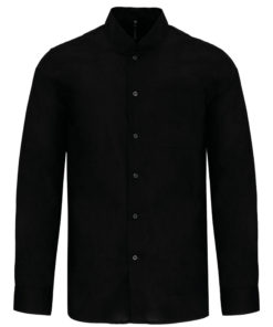 Kariban Long Sleeve Mandarin Collar Shirt