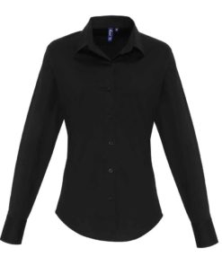 Premier Ladies Stretch Fit Long Sleeve Shirt