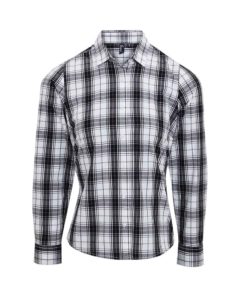 Premier Ladies Ginmill Check Long Sleeve Shirt