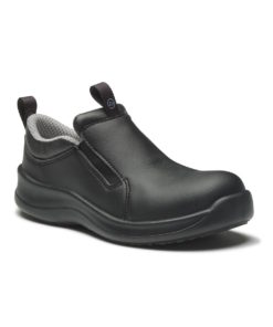 Defend Slip On Safety Toe Black Comfortable Work Shoe
